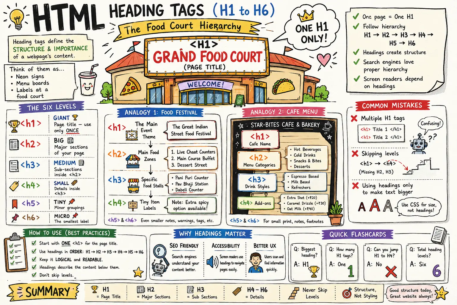 HTML Heading Tags Structure